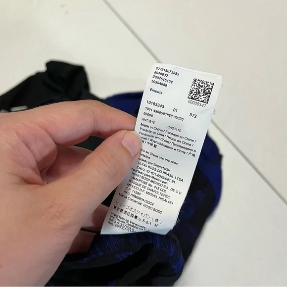 Hugo Boss Blue Black Sheath Career Dress Small I - Picture 8 of 10